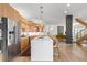 Modern kitchen with stainless steel appliances and an expansive island at 175 Harrison St, Denver, CO 80206