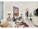 Relaxing living room with large windows and city views at 4200 W 17Th Ave # 618, Denver, CO 80204