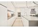 Modern kitchen with white cabinets and quartz countertops at 4200 W 17Th Ave # 618, Denver, CO 80204