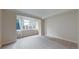 Bright bedroom with city views and neutral carpeting at 1891 Curtis St # 1613, Denver, CO 80202