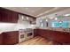 Modern kitchen featuring granite countertops and custom cabinetry at 1891 Curtis St # 1613, Denver, CO 80202