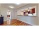 Modern kitchen with granite countertops and stainless steel appliances at 1891 Curtis St # 1613, Denver, CO 80202
