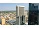 Aerial view of building and surrounding cityscape at 1891 Curtis St # 1613, Denver, CO 80202