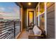 Private balcony with seating area and views of the community at 2555 Mayotte Way, Castle Rock, CO 80109