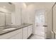 Modern bathroom with double vanity and separate shower at 14554 W 91St Dr # A, Arvada, CO 80005