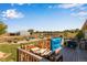 Large backyard with a deck, garden, and plenty of space at 1637 S Us Highway 287, Berthoud, CO 80513