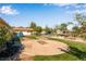 Spacious backyard with a patio, garden, and a shed at 1637 S Us Highway 287, Berthoud, CO 80513
