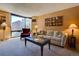 Spacious living room with city views, comfy seating, and large windows at 1625 Larimer St # 904, Denver, CO 80202