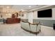 Finished basement with bar and ample entertaining space at 5033 Silver Feather Way, Broomfield, CO 80023