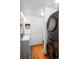 Laundry closet with stacked washer and dryer at 1020 15Th St # 214, Denver, CO 80202