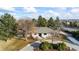 Bird's eye view of a single Gathering home with a large yard and driveway at 6690 S Sheridan Blvd, Littleton, CO 80123