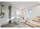 Spa-like bathroom with walk-in shower and soaking tub at 6690 S Sheridan Blvd, Littleton, CO 80123