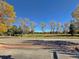 View of a park-like setting with mature trees at 8547 Gold Peak Dr # G, Highlands Ranch, CO 80130