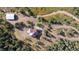 House with detached barn, nestled in a wooded area at 12421 High Country Trl, Littleton, CO 80127