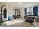 Home gym with exercise equipment and punching bag at 1366 Teton Pt, Lafayette, CO 80026