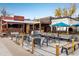 Two restaurant patios with tables and chairs at 1366 Teton Pt, Lafayette, CO 80026