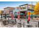 Vibrant street scene with restaurants and shops at 1366 Teton Pt, Lafayette, CO 80026