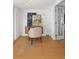 Home office with built-in desk and comfortable chair at 1473 Yates St, Denver, CO 80204