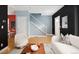 Living room with white couch and stairs leading upstairs at 1473 Yates St, Denver, CO 80204
