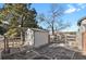 Small storage shed in the backyard at 6941 Hillridge Pl, Parker, CO 80134