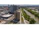 Aerial view of building near riverfront, showcasing urban surroundings at 3575 Chestnut Pl # 704, Denver, CO 80216