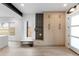 Bright entryway with built-in storage and bench at 4121 Kalamath St, Denver, CO 80211