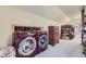 Upstairs laundry room with washer, dryer, and built-in shelving at 2730 Miner St, Idaho Springs, CO 80452