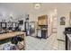 Open concept kitchen with stainless steel appliances and island at 2730 Miner St, Idaho Springs, CO 80452