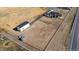 Aerial view showing house, detached garage, and large lot at 29775 E 162Nd Ave, Brighton, CO 80603