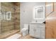 Clean and modern bathroom with a walk in shower at 29775 E 162Nd Ave, Brighton, CO 80603