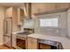 Modern kitchen with stainless steel appliances and light cabinets at 4364 W 29Th Ave, Denver, CO 80212