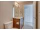 Simple bathroom with toilet and vanity at 4364 W 29Th Ave, Denver, CO 80212