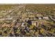 Aerial view showing the property's location and neighborhood at 1340 Xanthia St, Denver, CO 80220