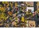 Wide aerial view of the property and surrounding area at 1340 Xanthia St, Denver, CO 80220