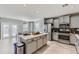 Bright kitchen with an island and stainless steel appliances at 24738 E Layton E Pl, Aurora, CO 80016