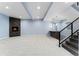 Finished basement with fireplace and bar area at 1150 S Garfield St, Denver, CO 80210