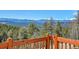 Panoramic mountain views from deck at 11770 Leavenworth Dr, Conifer, CO 80433