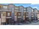 Exterior view of a row of townhouses at 1025 S Gilbert St # C, Castle Rock, CO 80104
