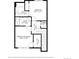 Second floor layout with primary bedroom, two baths, and laundry at 1025 S Gilbert St # C, Castle Rock, CO 80104