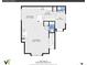 Single-story floorplan with one bedroom, one bath, and open living space at 1736 S Pagosa Way, Aurora, CO 80017