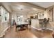 Open concept dining room adjacent to the kitchen at 1736 S Pagosa Way, Aurora, CO 80017
