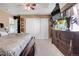Main bedroom with king-size bed and ample closet space at 1736 S Pagosa Way, Aurora, CO 80017