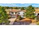 Aerial view of house, detached garage, and expansive land at 2127 Helen Ct, Parker, CO 80138