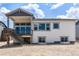 Rear exterior view showcasing the deck and house design at 3893 Freestone Pt, Castle Rock, CO 80108