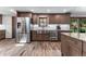 Modern kitchen with stainless steel appliances and ample counter space at 36725 Forest Trl, Elizabeth, CO 80107