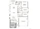Floor plan showing a 4-bedroom, 2-bathroom home with a 2-car garage at 9723 Ceylon St, Commerce City, CO 80022