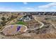 Community playground with a slide, swings, and a walking path at 3077 Carabiner St, Castle Rock, CO 80108