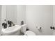 Clean and modern bathroom with white sink and fixtures at 10226 Worchester St, Commerce City, CO 80022