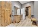 Convenient laundry room with washer, dryer, and built-in storage at 3864 Valley Dr, Evergreen, CO 80439