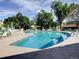 Enjoy refreshing dips in this expansive outdoor pool with ample lounge space at 750 S Clinton St # 12D, Denver, CO 80247